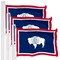G128 3 Pack: Wyoming WY | 3x5 Ft | LiteWeave Pro Series Printed 150D Polyester | Indoor/Outdoor, Vibrant Colors, Brass Grommets, Thicker and More Durable Than 100D 75D Polyester